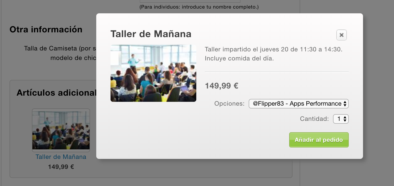 Compra taller